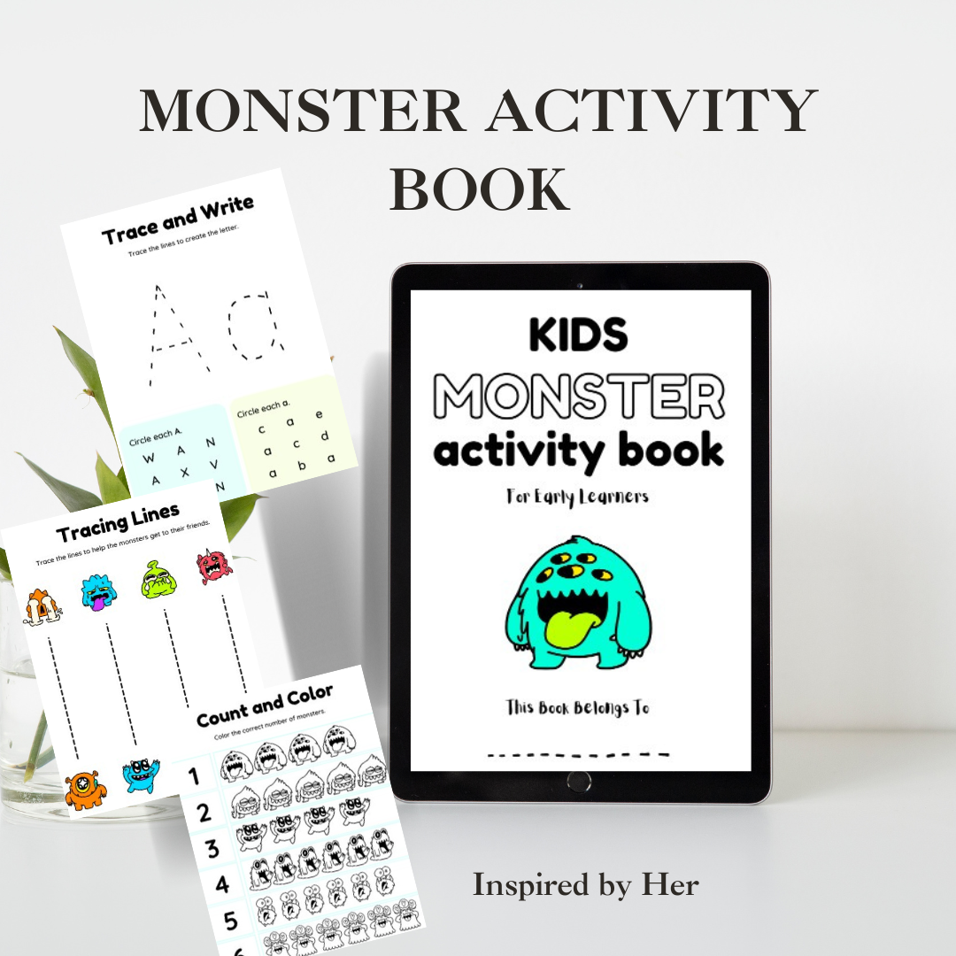 Learning - Monster Activity Book - Early Learners