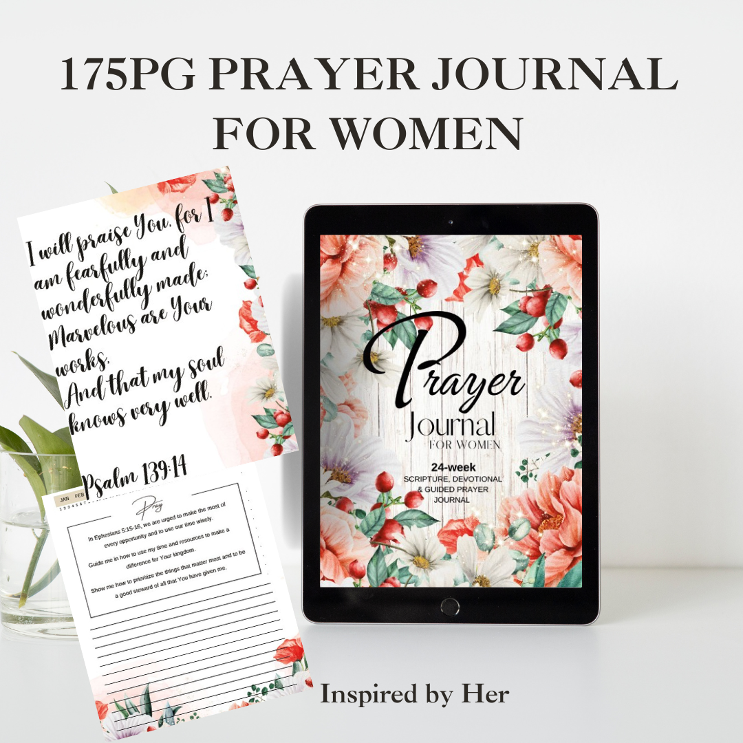 175pg Prayer Journal for Women