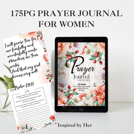 175pg Prayer Journal for Women